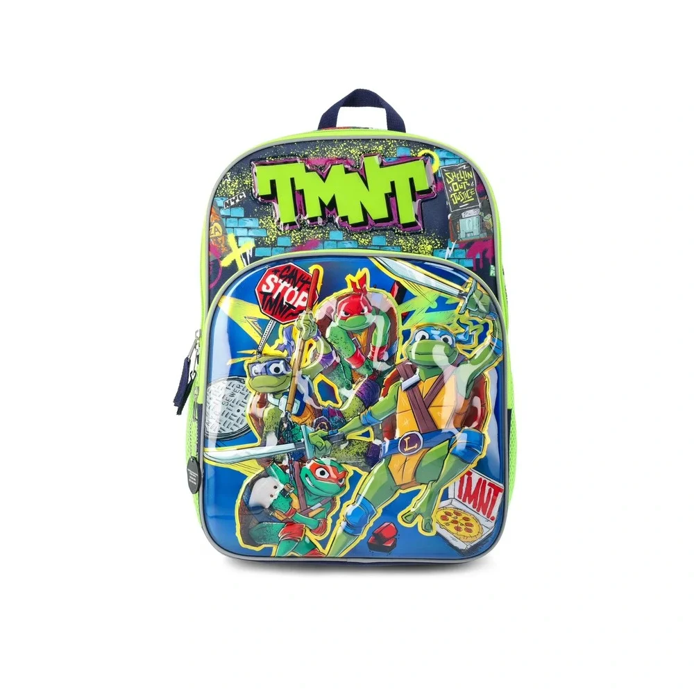 Teenage‎ Mutant Ninja Turtles Boys' 3D Glow In The Dark 17in Backpack NWT